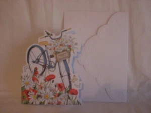 Carol's Rose Garden - Happy Birthday -  A  Bicycle with Daisies on the cover - Picture 1 of 2