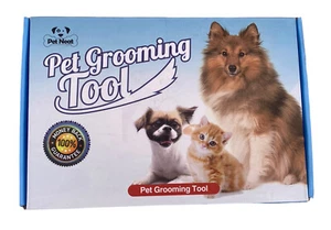 Haustierpflegebürste 2 in 1 Enthaarungswerkzeug & Unterwolle Rechen Haustier ordentlich doppelseitig - Bild 1 von 8