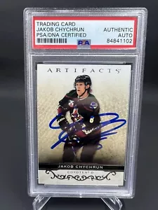 Jakob Chychrun Signed 2021-22 Upper Deck Artifacts IP Auto PSA/DNA Coyotes - Picture 1 of 2