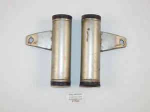 1981 MOTO GUZZI V35 32mm FRONT FORK TUBE HEADLIGHT LAMP MOUNT BRACKET EARS GREY - Picture 1 of 6