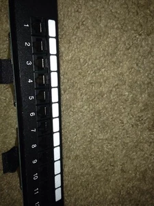 Interlink (Wiremold) 12845-2EBP-F 12-port RJ45 telco patch panel - Picture 1 of 4
