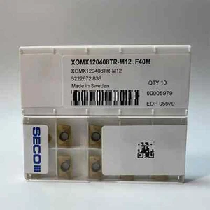 SECO / XOMX120408TR-M12,F40M /Original genuine CNC alloy blade 10 PCS - Picture 1 of 2