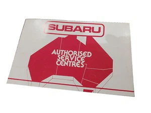 subaru 1983 dealership network Owners service workshop manual - 1356 - Picture 1 of 7