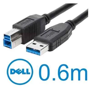 6 Fuß Dell SuperSpeed USB 3.0 Typ A auf B Stecker Kabel für Kameras/Drucker/Scanner - Bild 1 von 7