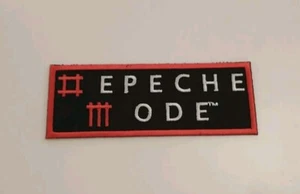 Depeche Mode Red Black Logo Iron On Embroidered Patch New - Picture 1 of 1