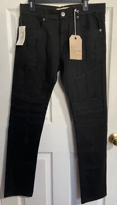 Evolution In Design Est. 1972 Jeans Mens Size 32x32 Stretch Slim Black - Image 1 of 4