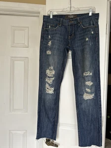 Womens Jeans Victoria's Secret Size 6 Limited Edition Low Rise distressed 2000’s - Picture 1 of 20
