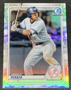 2020 Bowman Draft #BD-27 Oswald Peraza Chrome RC Refractor New York Yankees QTY - Picture 1 of 1