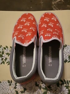 Whataburger Slip On Sneakers Womens Size 8 Orange Canvas Fast Food - Picture 1 of 8