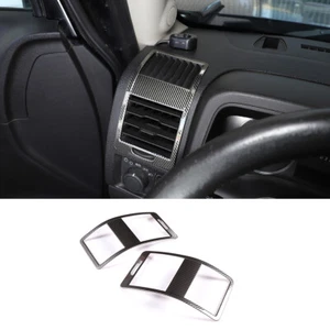 Marco decorativo de fibra de carbono estilo acero inoxidable para salida de aire lateral para Hummer H3 - Imagen 1 de 12