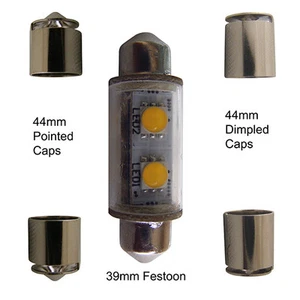 24V 36-44mm Blanco Festoon Navegación Bombilla LED 2 Casi Nuevo Figura Perko. 67 - Imagen 1 de 5