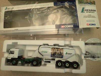 Corgi 1:50 Ltd Edn CC12009 MAN Feldbinder Tanker Lafarge Zement Undisplayed - Image 1 of 4