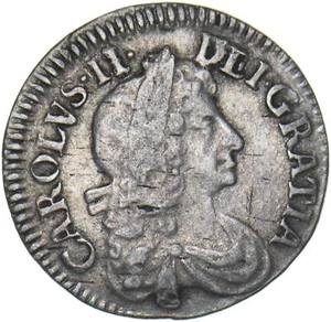 1684 Threepence (4 Over 3) - Charles II British Silver Coin - Nice - Picture 1 of 2