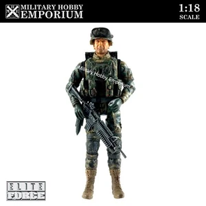 1:18 Blue Box Toys BBi Elite Force Iraq US Marine Corps Woodland Camo Rifleman - Picture 1 of 4