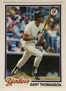 1978 Topps Gary Thomasson Custom Card That Never Were New York Yankees WS Champ - Bild 1 von 2