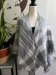 Maglione invernale Lauren Conrad scialle grigio bianco LC - Foto 1 di 4