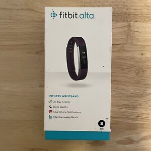 Fitbit Alta FB406PMS Activity Tracker Small Stainless/Plum *Needs New Battery*