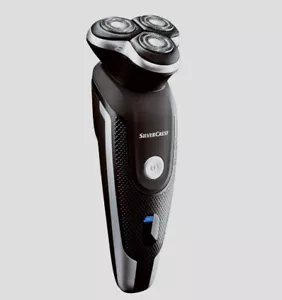 SilverCrest Rotary Shaver, Cordless ,3 Spring Mounted . POP -UP Trimmer ,Adoptor - Picture 1 of 8
