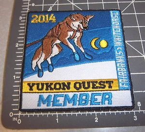 2014 Alaska Yukon Quest 1000 mi Dog Sled Race Embroidered Patch - MEMBER - Picture 1 of 1