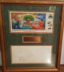 Disney 1998 Limited Edition Commemorative Animal Kingdom Opening Plaque - Picture 1 of 11