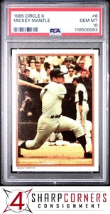 Circle K #6 Mickey Mantle Hof 1985 PSA 10 - Imagen 1 de 2