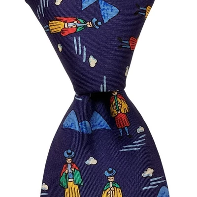 Corbata de seda para hombre HERMES 7550 SA FRANCIA de lujo geométrica azul/multi usada en excelente estado rara Foto 1 de 4