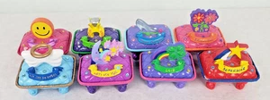 Lot of 8 Vintage 2002 Claires Trinket Boxes Friendship/Happiness/Prince Charming - Picture 1 of 11