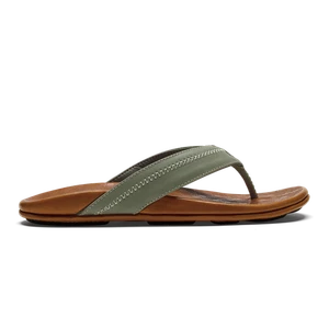 Olukai Men's Size 10 Hiapo Flip Flop Comfort Beach Outdoor Sandals-Odyssey Grey - Picture 1 of 3