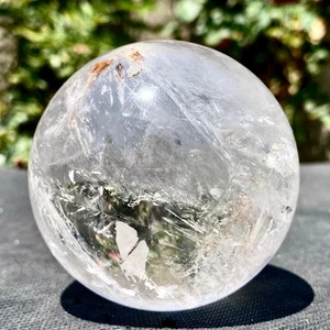 446G Top Natural Clear Quartz Sphere Crystal Ball Reiki Meditation Gems Gifts - Picture 1 of 21
