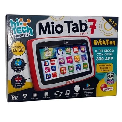 Lisciani Mio Tab 7'' Evolution 2022 Kinder 6-12J Tablet Speicher 16GB sicher ✅ - Bild 1 von 4