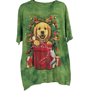 The Mountain Christmas Retriever Puppy 2015 Men’s Large - Picture 1 of 6