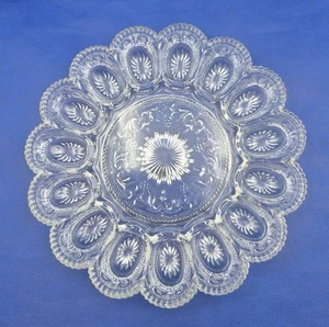 Elegante Plato para Servir Vidrio Ostra Huevo LE SMITH 11x1.75" De Colección - Imagen 1 de 10