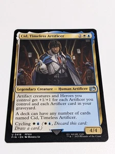 0418 Cid, Timeless Artificer Regular - Final Fantasy Magic The Gathering (Nuevo) - Imagen 1 de 2