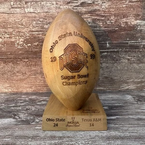 Nokia 1999 zuccheriera Ohio State/Texas A&M souvenir calcio in legno - Foto 1 di 5
