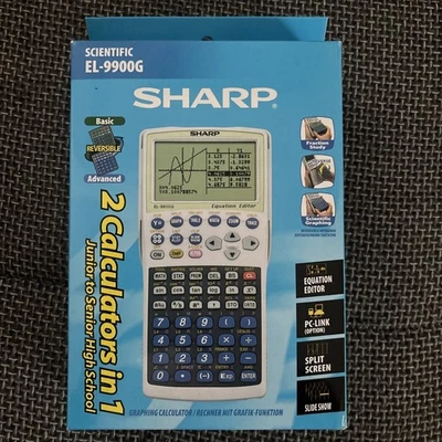 Sharp EL-9900 GTR Taschenrechner Schule Studium Mathematik Oberstufe OVP - Bild 1 von 2