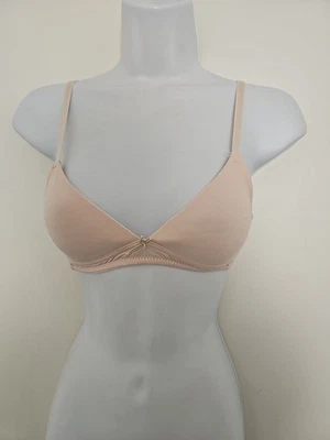Nicole Miller Light Beige-Pink Bra size 34A Wireless Lightly Lined Adj. Straps - Image 1 of 4