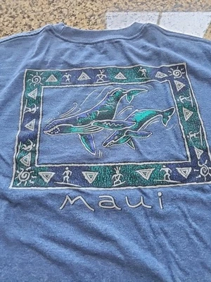 Camiseta vintage de los delfines de Maui talla grande Foto 1 de 4