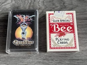 VINTAGE PLAYING CARDS • EXCALIBUR & BEE • LAS VEGAS • CLUB SPECIAL • - Picture 1 of 6