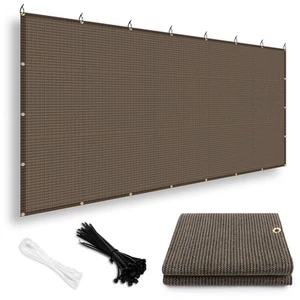 Sun Shade Cloth 6/8/10/12/14/16 Pergola Shade Cover Sun Screen Fabric Tarp wi... - Picture 1 of 7