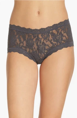 Hanky Panky Signature Lace Boyshorts Panties, Granite, Size M - Image 1 of 3