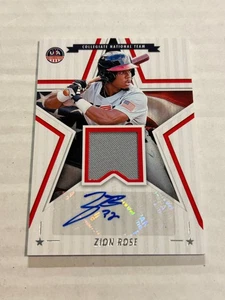 2025 PANINI STARS & STRIPES ZION ROSE ROOKIE PATCH AUTO LOUISVILLE G1 - Picture 1 of 2