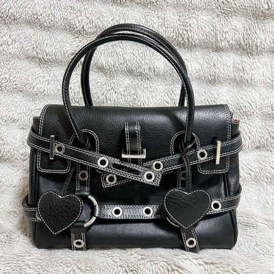 Luella Gisele Cartera Bolso de Mano Bolso de Mano Cartera Cuero en Negro Y2K USADO Buen Estado Foto 1 de 4