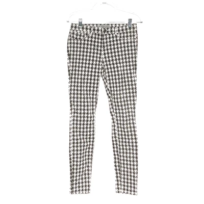 ZARA Women's Black Houndstooth Skinny Pants - Image 1 of 4