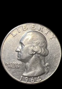¼ dólar WashingtonQuarter • 1964 - Picture 1 of 2