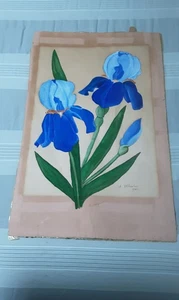 1945 QUADRO VINTAGE DI IRIS'S..DI A.WHEELER - Foto 1 di 9