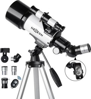 Telescope for Kids & Adults - 70mm Aperture 500mm AZ Mount Fully 70500-White  - Image 1 of 4