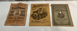 Antichi libretti di medicina ciarlataneri 1884, 1893, 1902 almanacchi -NY, bardana, Stati Uniti - Foto 1 di 12