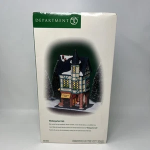 Dept 56 Wintergarten Café Navidad en la Ciudad con Caja y Luz #58948 Retirado - Imagen 1 de 4