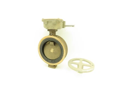 Norriseal MIL-V-22133 5" Latón Bronce Oblea Válvula Mariposa con Operador de Engranajes Foto 1 de 4