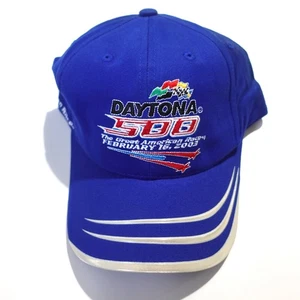 Vintage 2003 Daytona 500 Mütze Strapback NASCAR Racing Motorsport blau Cap - Bild 1 von 7